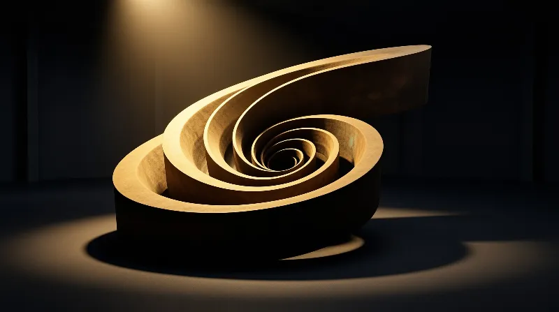 Wooden Spiral — Minimal Form Study