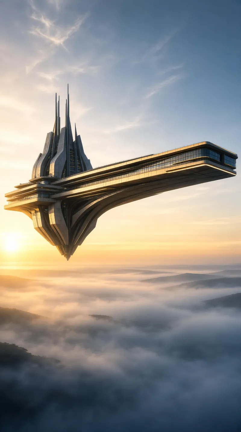 Floating Sci-Fi Architecture