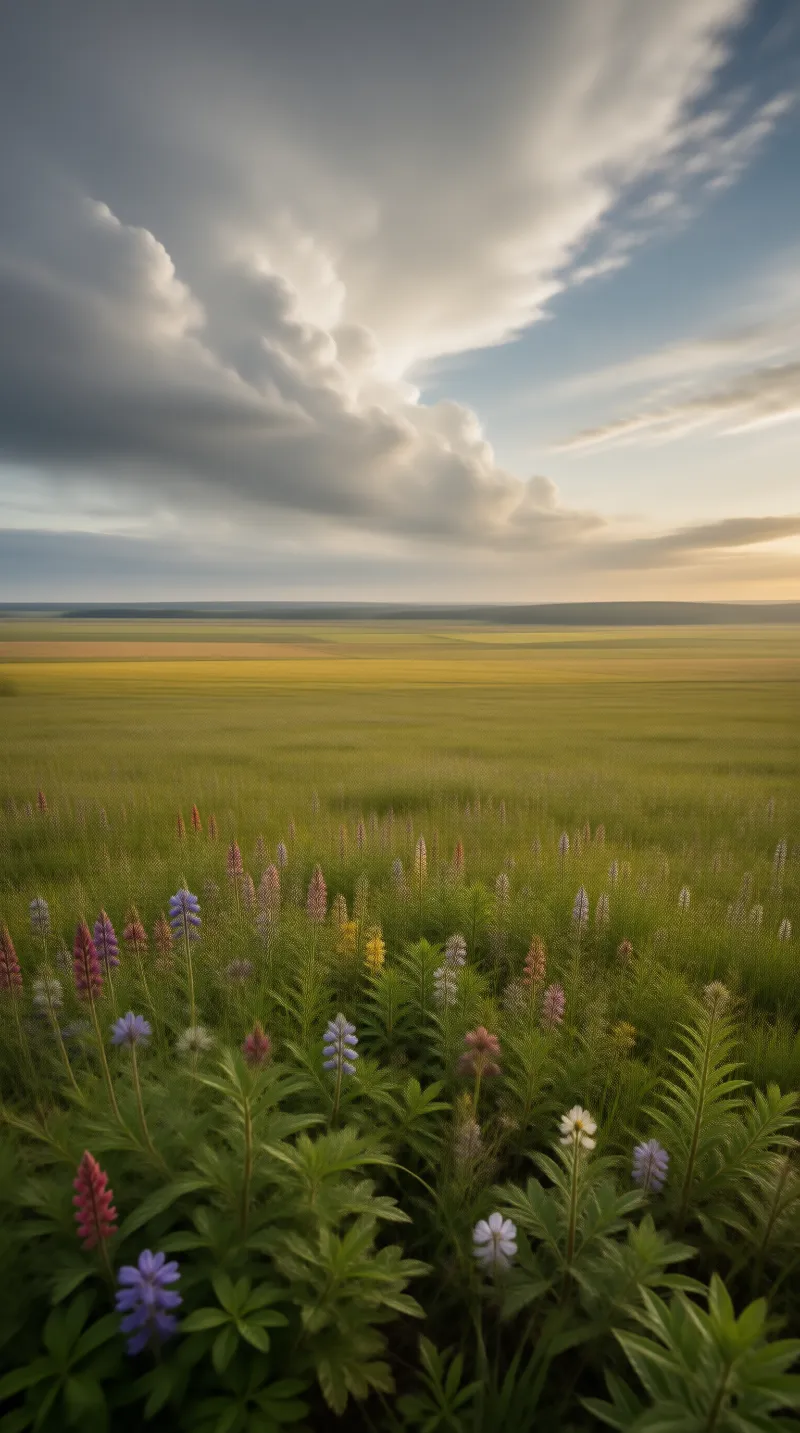 Wildflower Prairie Landscape