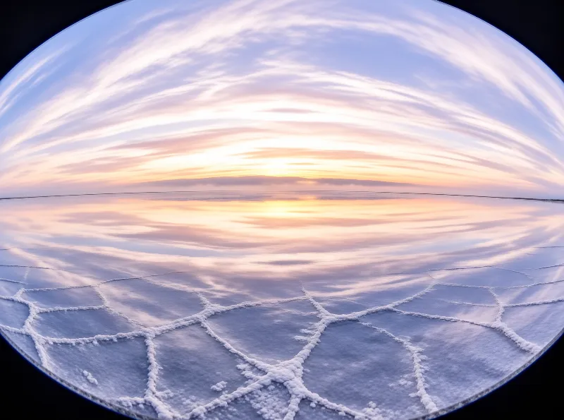 Salt Flat Sky Reflection