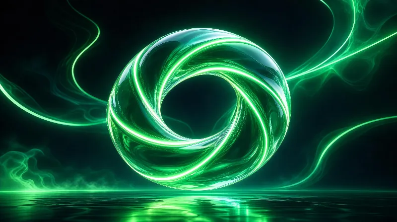 Glowing Green Vortex