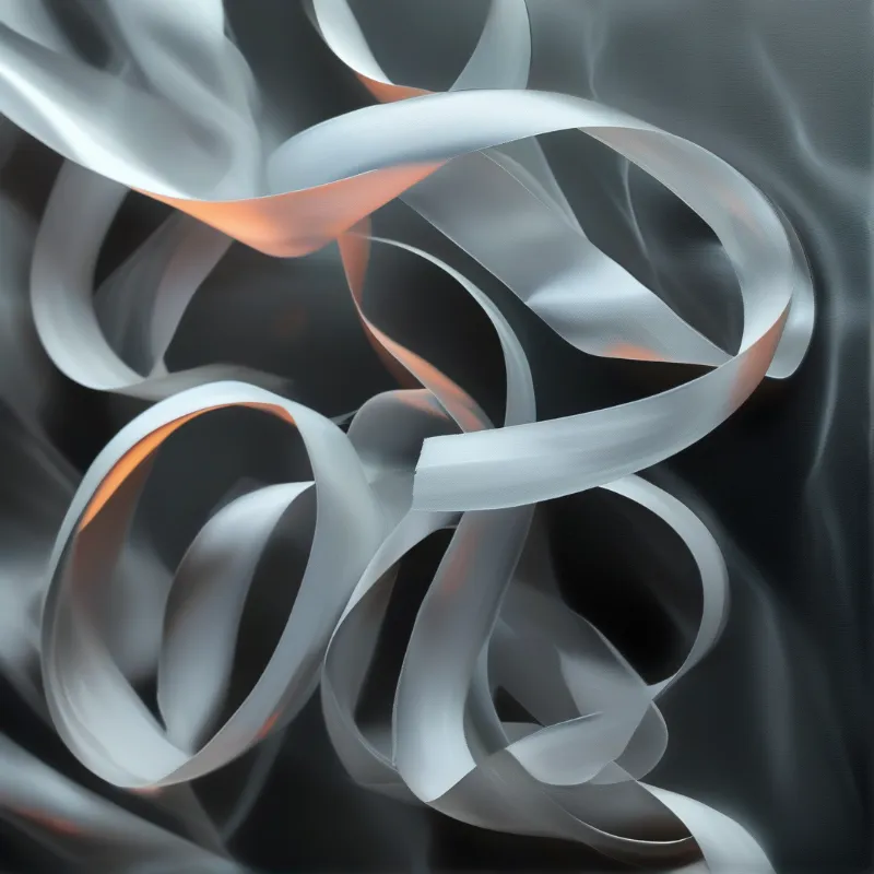 Flowing Silk Ribbons