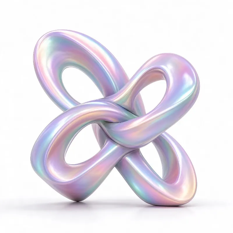 Abstract Iridescent Knot