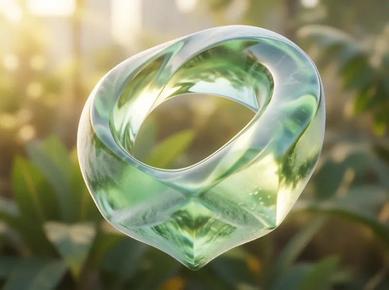 Translucent Green Ring - like Object
