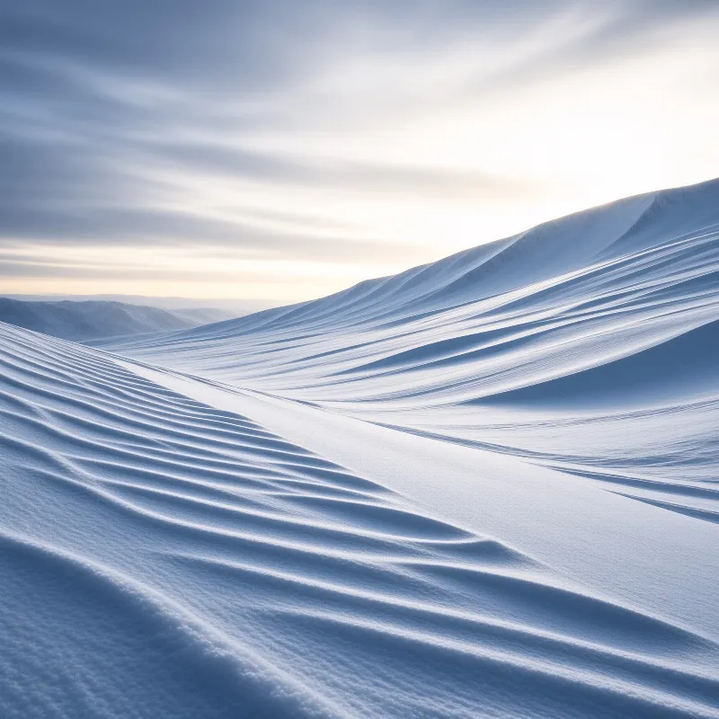 Snow Dunes at Dawn