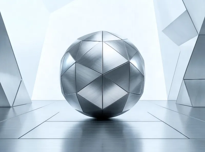 Metallic Geometric Sphere