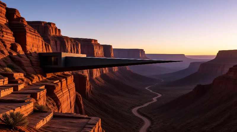 Futuristic Cliffside Home
