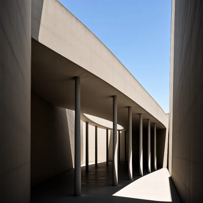 Modern Concrete Pillars