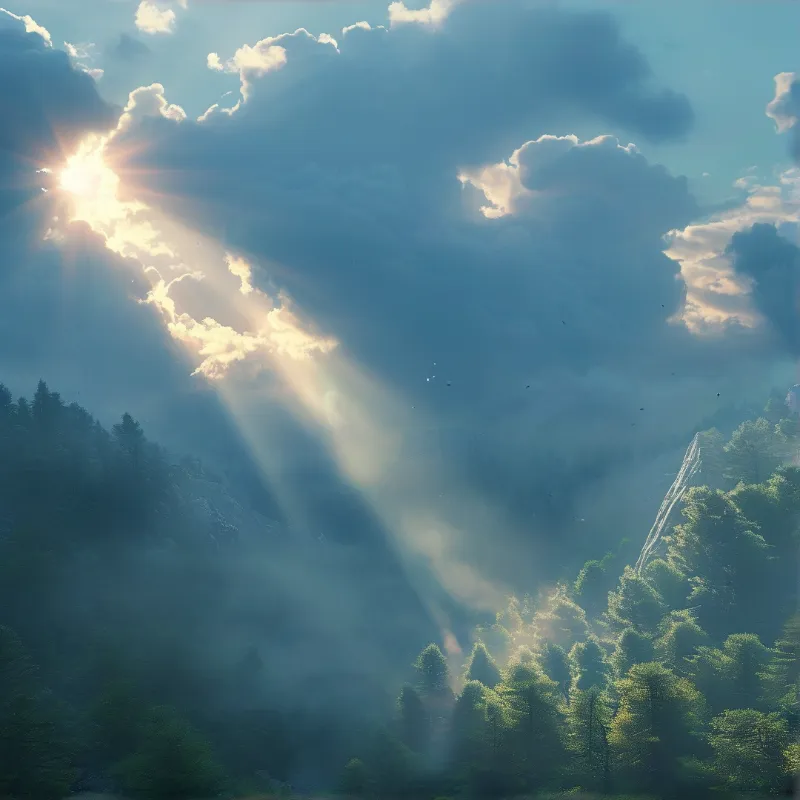 Sunlight Through Clouds