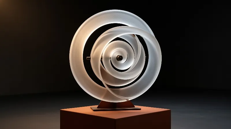 Spiral Metal Sculpture