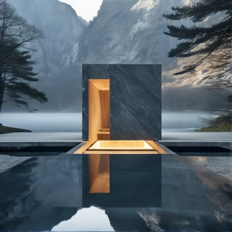 Minimalist Architectural Monolith