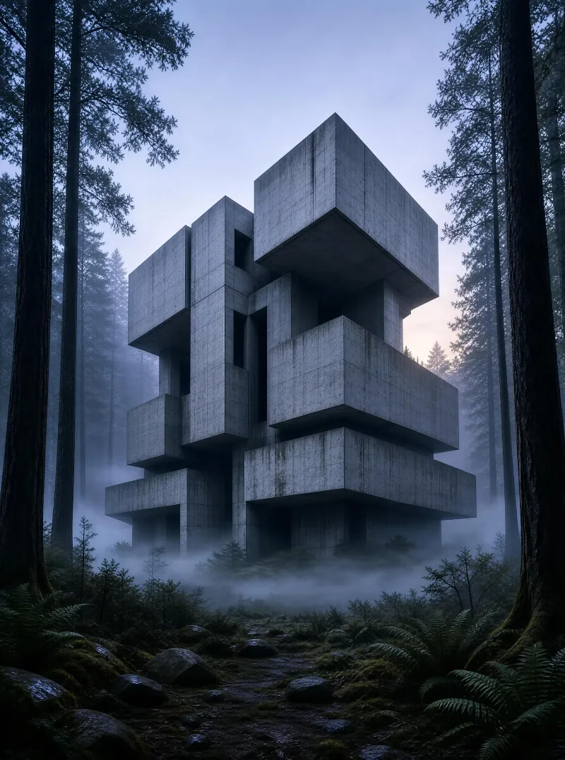 Concrete Cubes in Forest