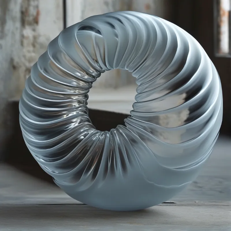 Flowing Metal Sculpture