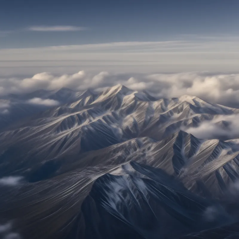 Mountain Peaks Above Clouds