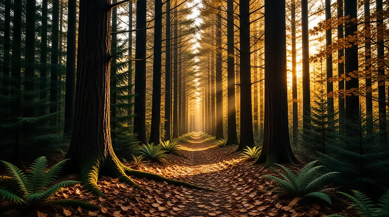 Autumn Forest Path Landscape
