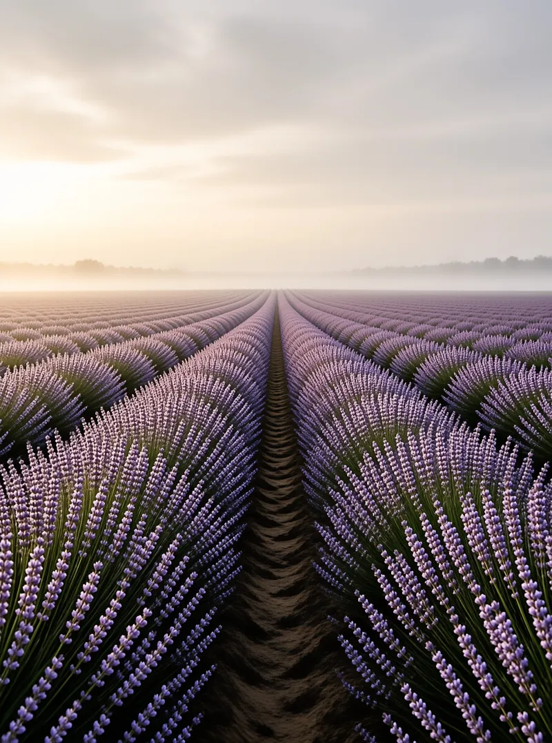 Lavender Field at Sunrise