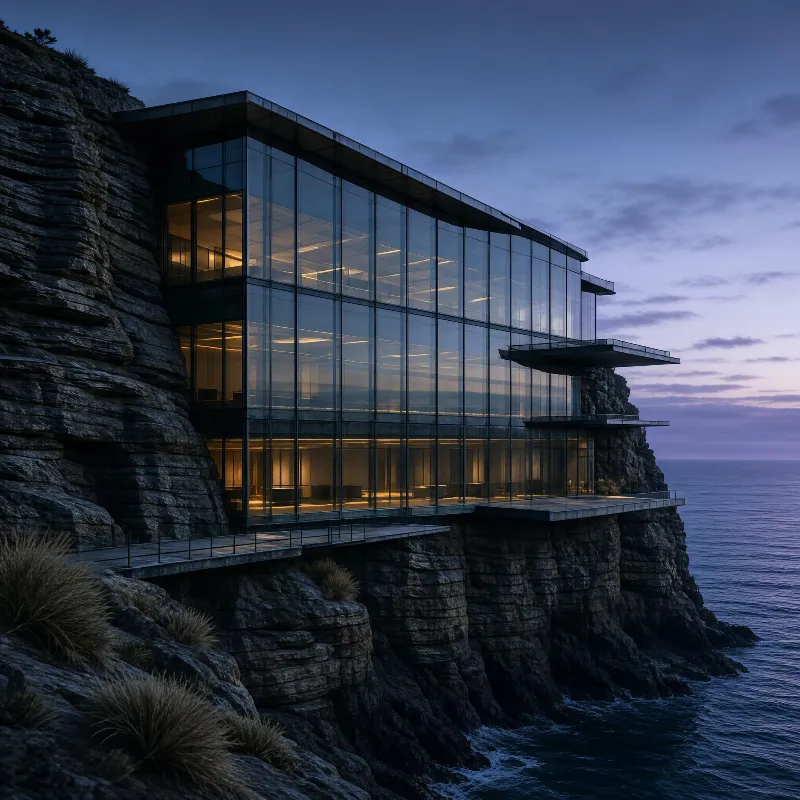 Modern Cliffside Architecture