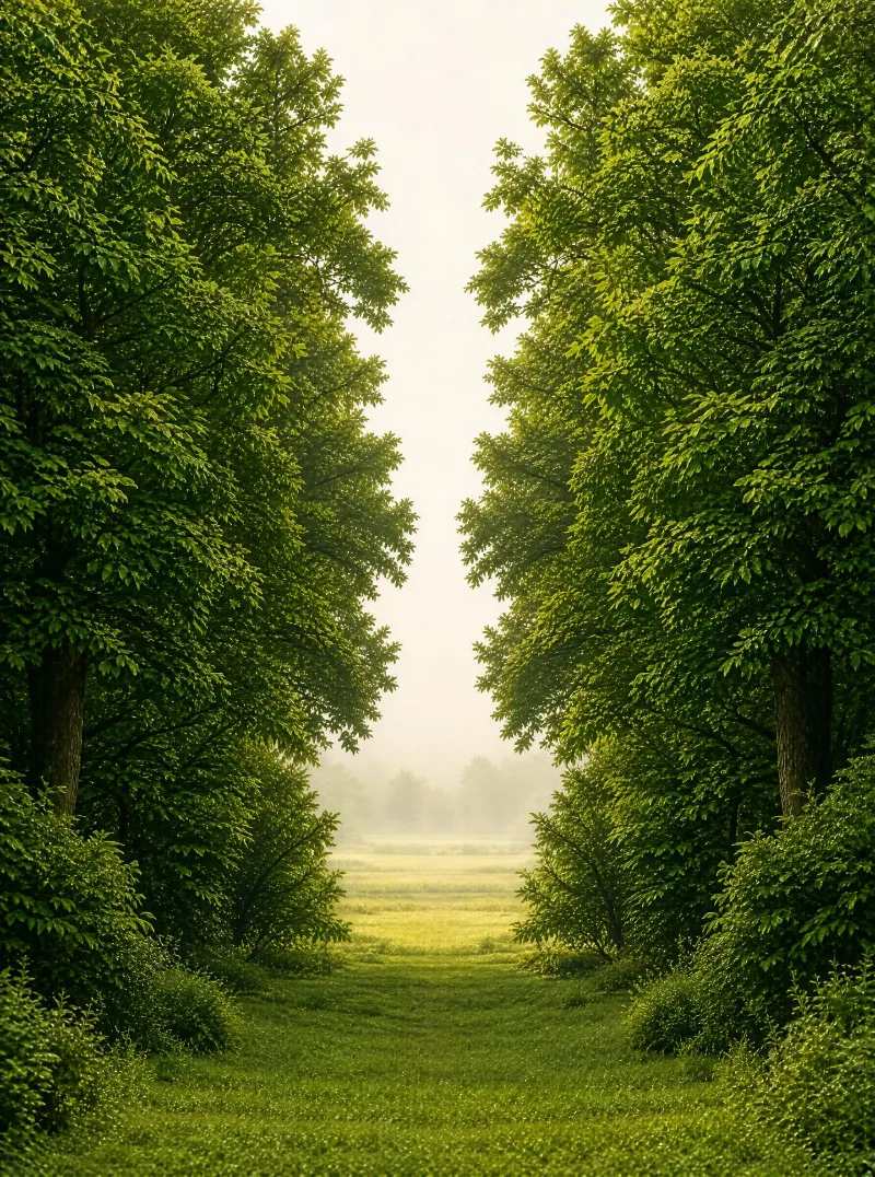 Misty Green Pathway