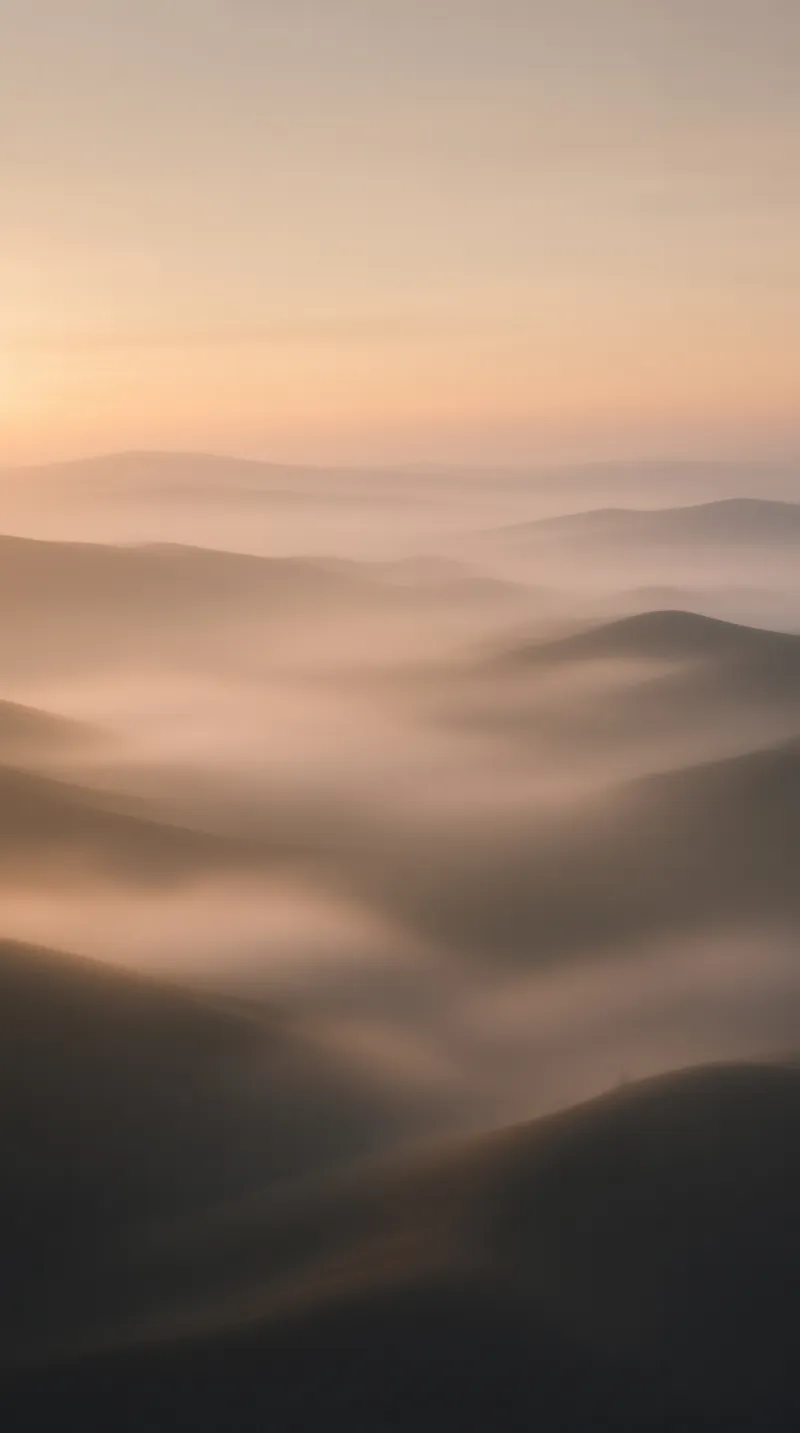 Misty Dunes at Sunrise