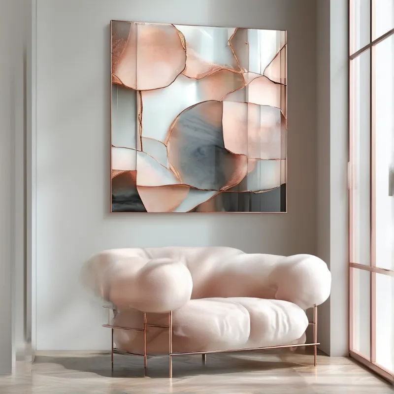 Modern Cloud Sofa and Art