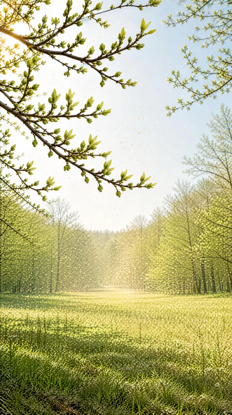 Sunlit Green Field