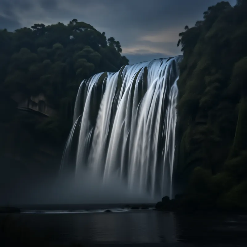 Mistfall Waterfall Landscape