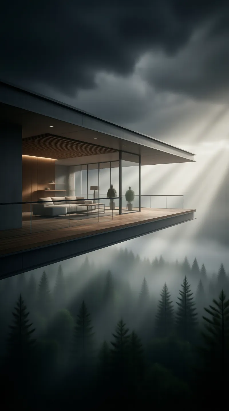 Modern Cliffside Cabin