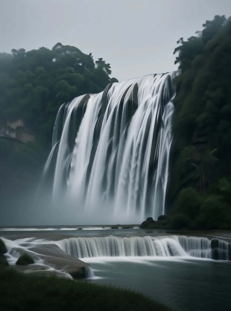 Rainforest Waterfall Landscape