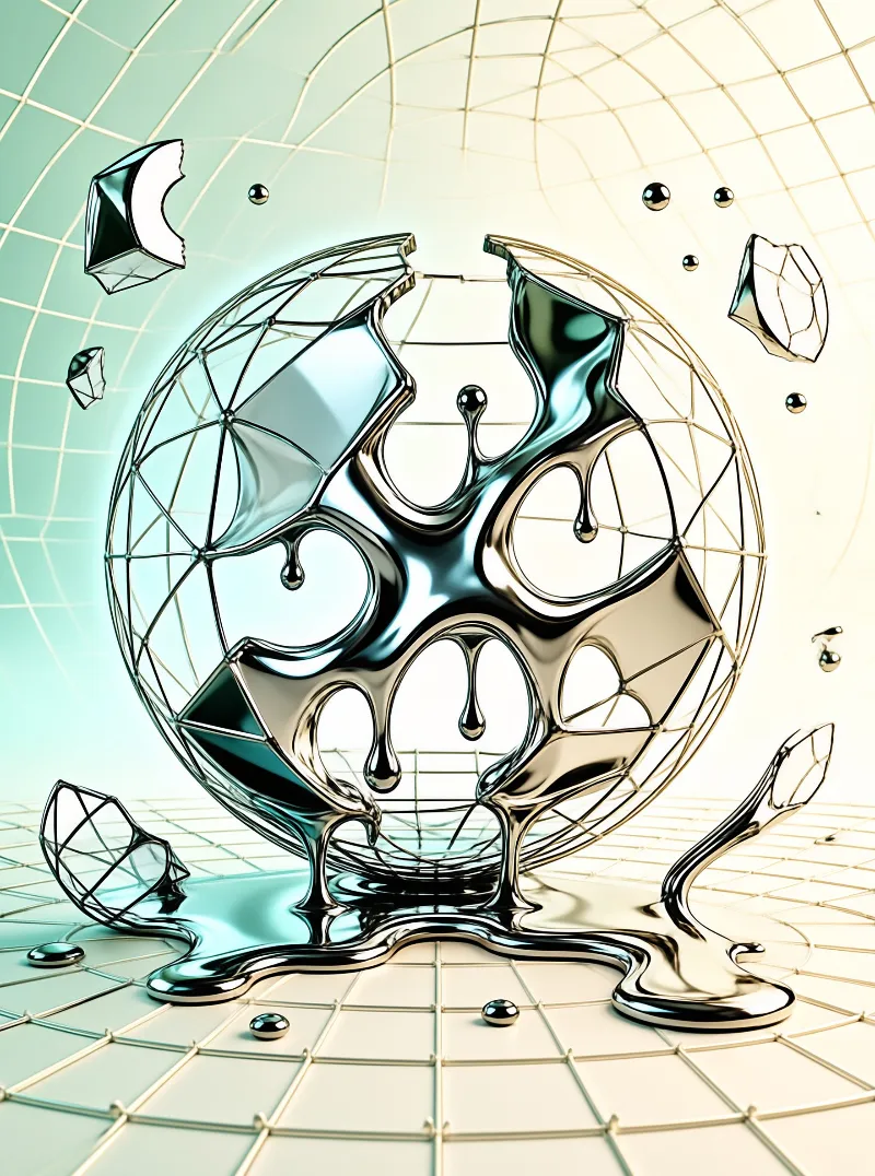 Molting Geodesic Metal Sphere