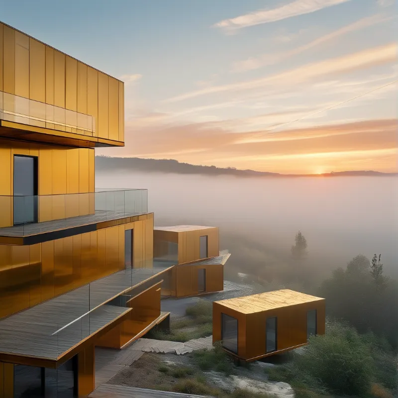 Gold Modern Cliffside Villas