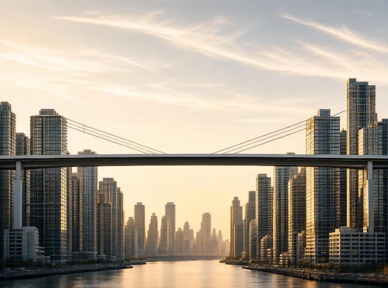 Golden Hour City Skyline