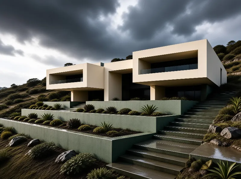 Modern Hillside Villa
