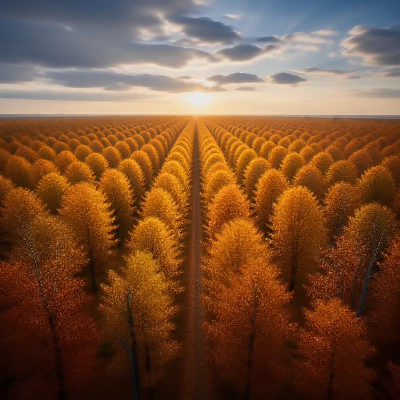 Golden Autumn Landscape
