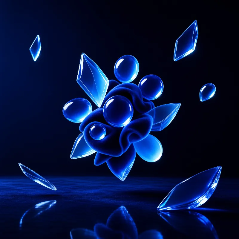 Abstract Blue Composition