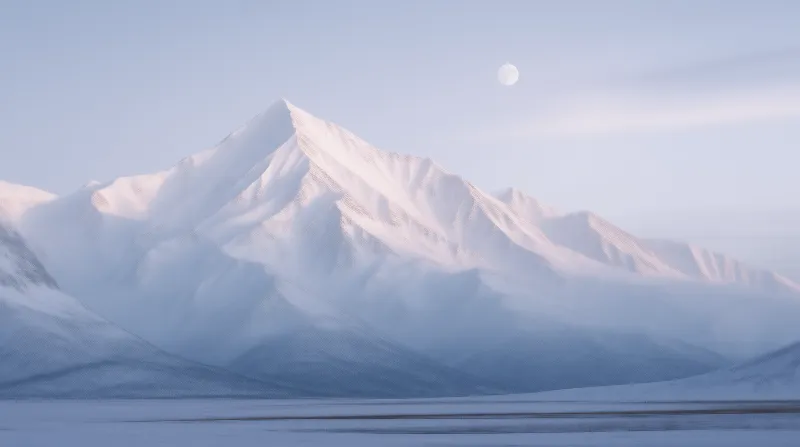 Snowy Mountain Peak