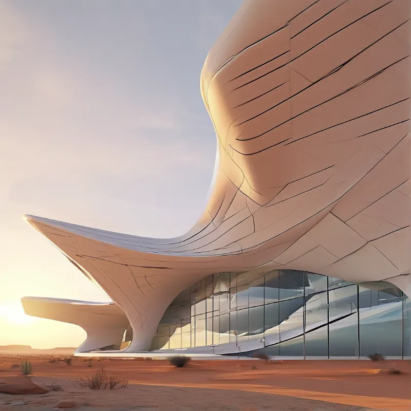 Futuristic Desert Building