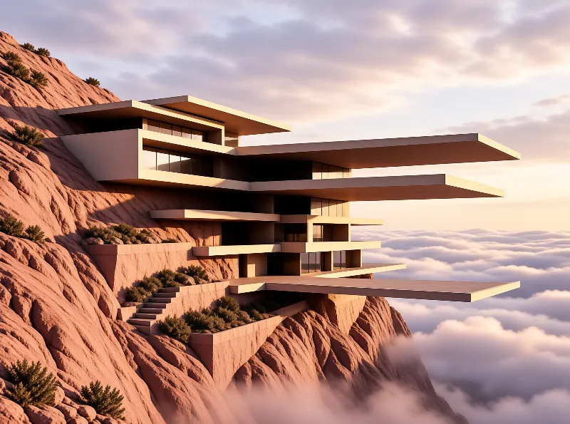 Cliffside Modernist Villa
