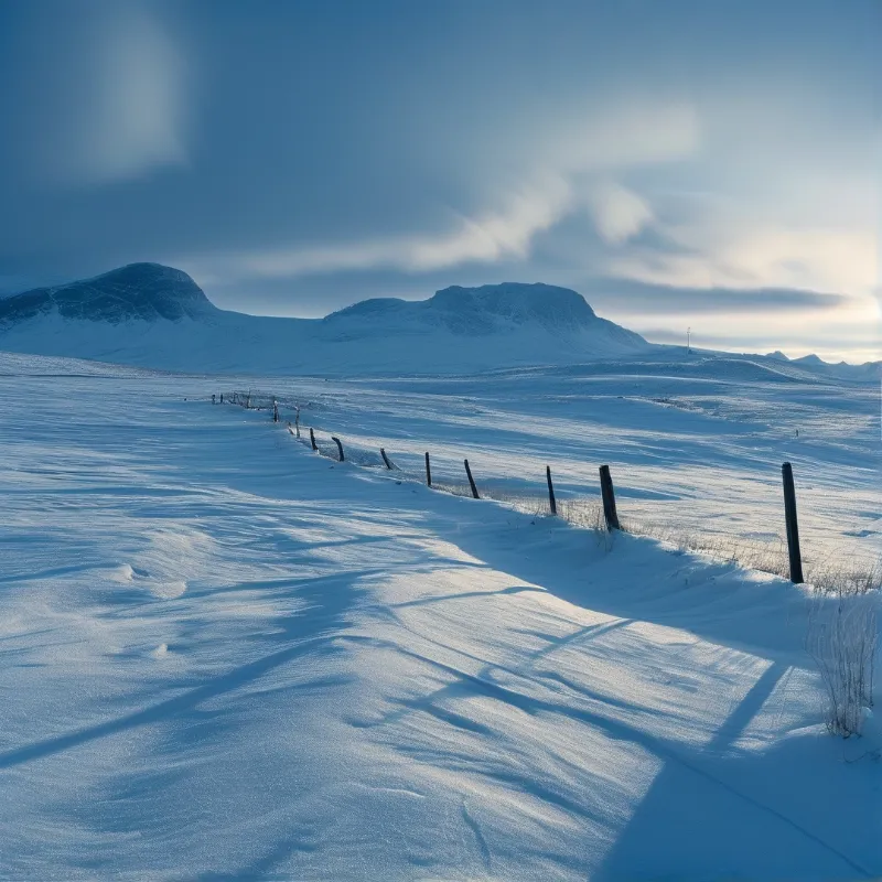 Snowy Mountain Landscape