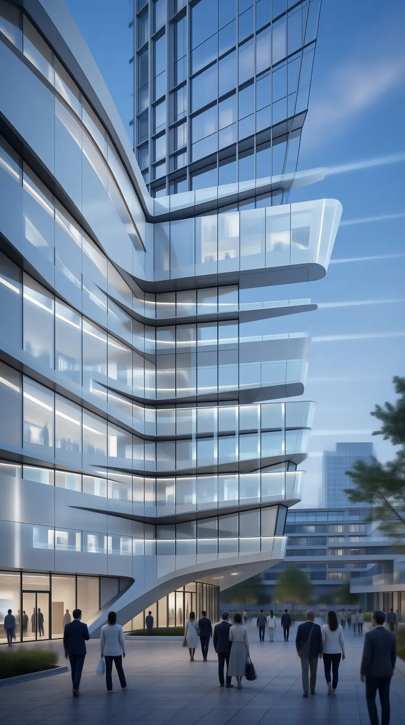 Futuristic Glass Tower