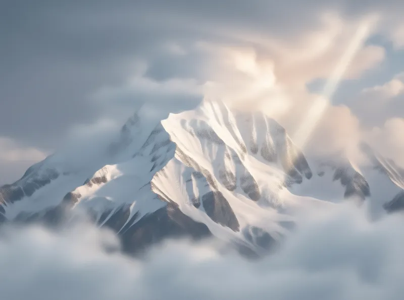 Dreamy Snow Mountain