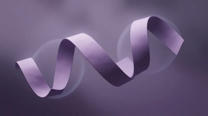 Abstract Purple Ribbon