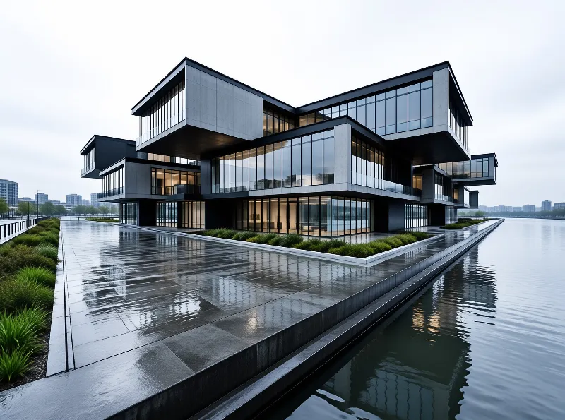 Modern Waterfront Mansion