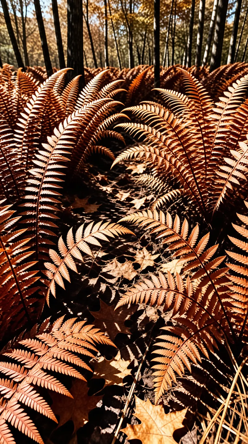 Autumn Forest Ferns