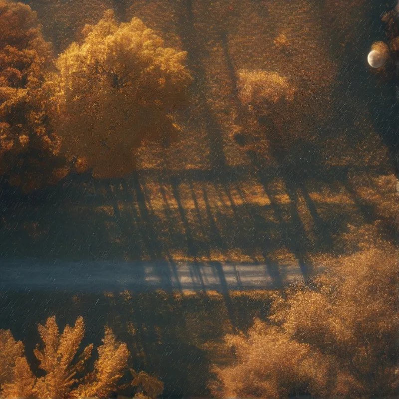 Golden Autumn Reflection