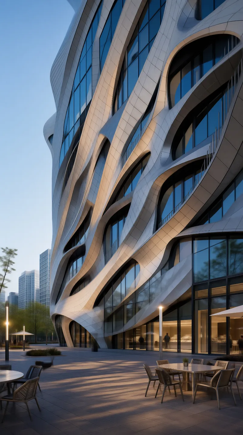 Curved Futuristic Facade