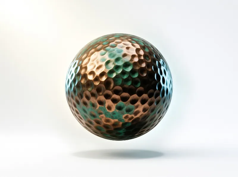 Iridescent Metallic Golf Ball
