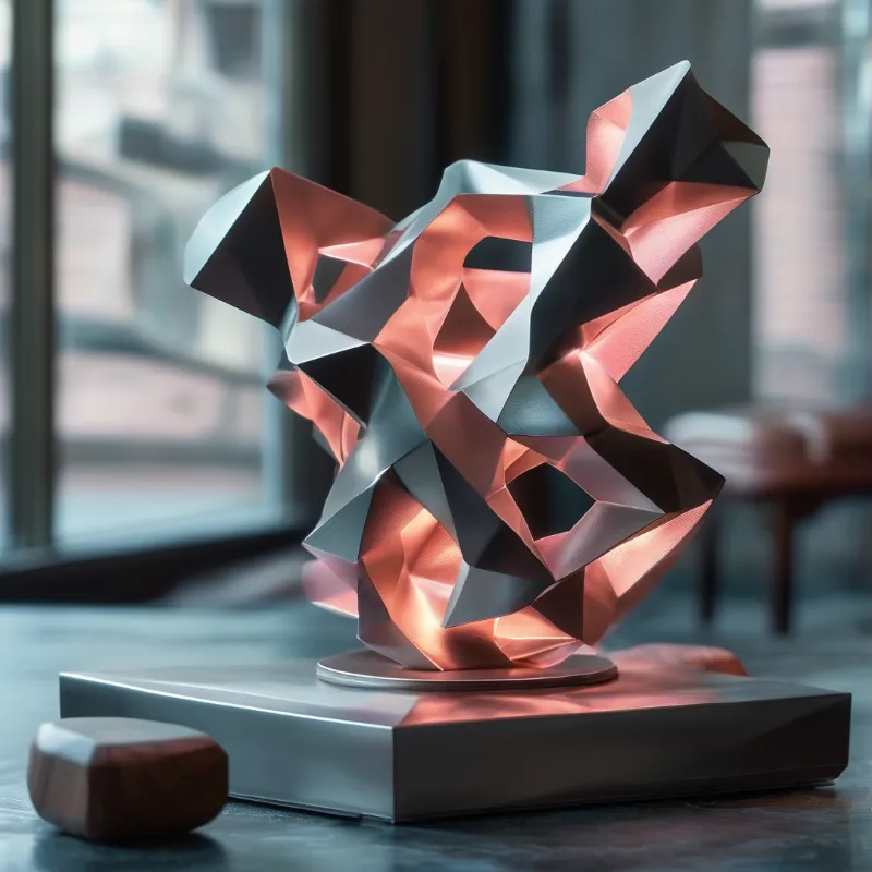 Abstract Metallic Sculpture
