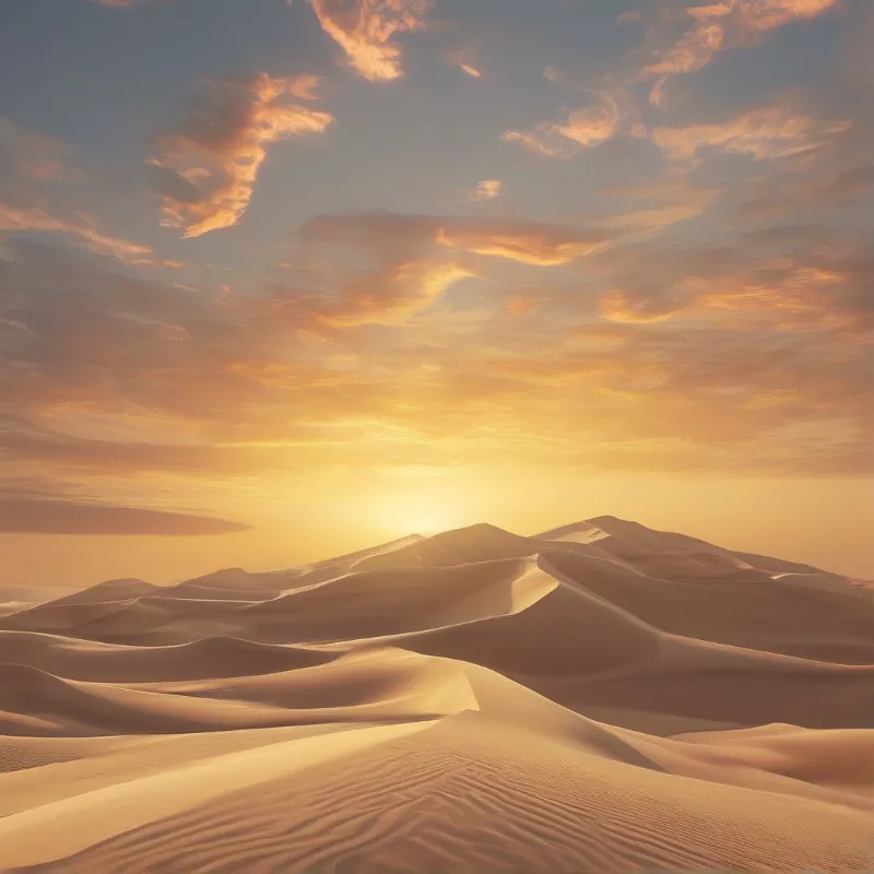 Desert Sunset Panorama
