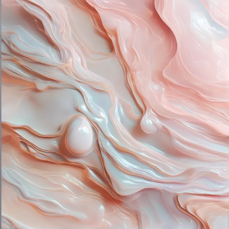 Soft Pink Liquid Marbling