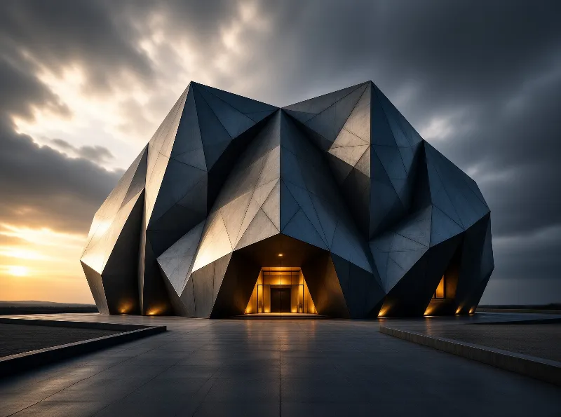 Futuristic Geometric Building